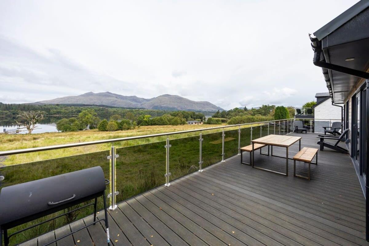 New Build Lodge With Stunning Views Of Loch Awe Hayfield  Exterior foto
